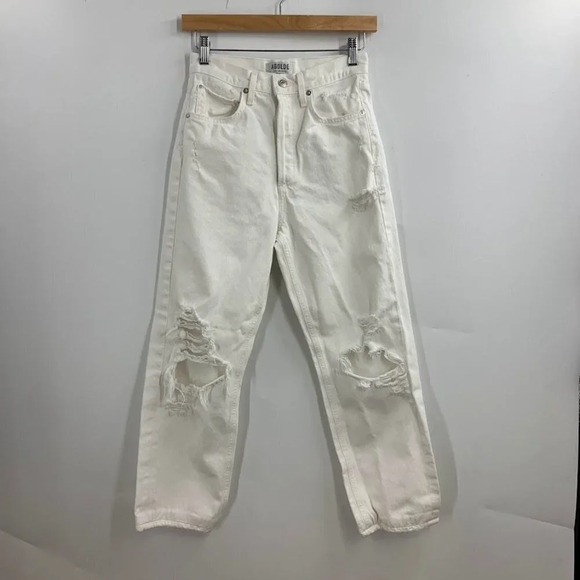 Agolde 90s cropped Jean white - Picture 1 of 13